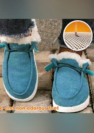 

Breathable Non-odorous Feet Fuzzy Sneakers - Blue, SCM008593