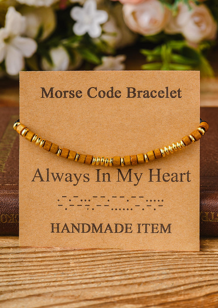 

Always In My Heart Morse Code Bracelet, Multicolor, SCM008718