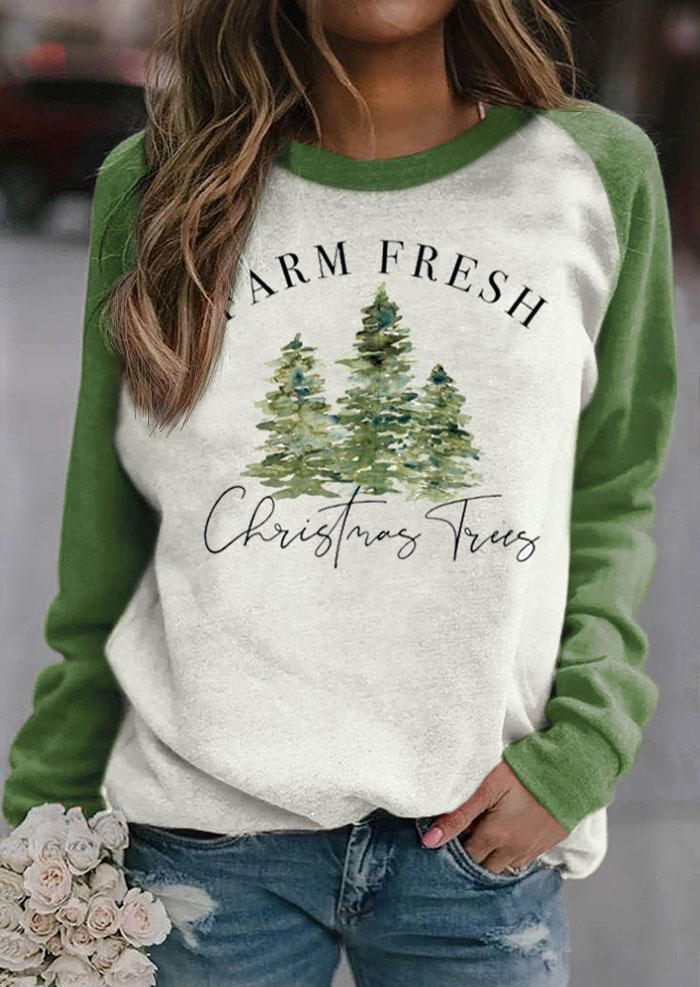 

Farm Fresh Christmas Tees Pullover Sweatshirt - Green, SCM008964
