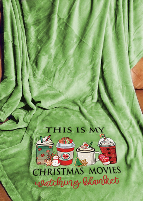 

This Is My Christmas Movies Watching Blanket, Green, SCM008834