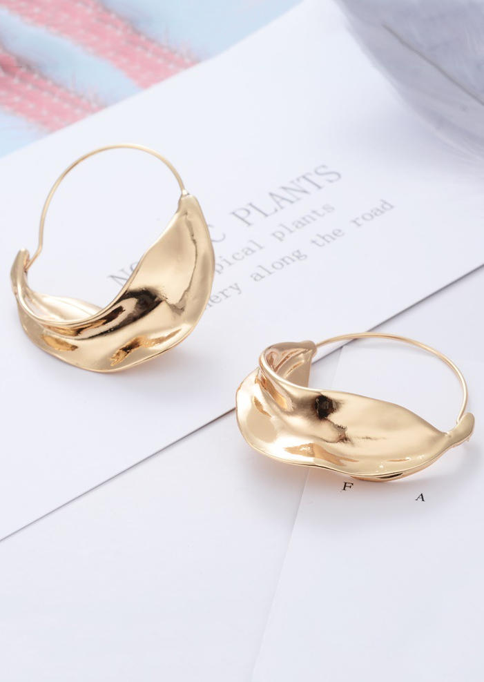 Irregular Carriage Gift Hoop Earrings