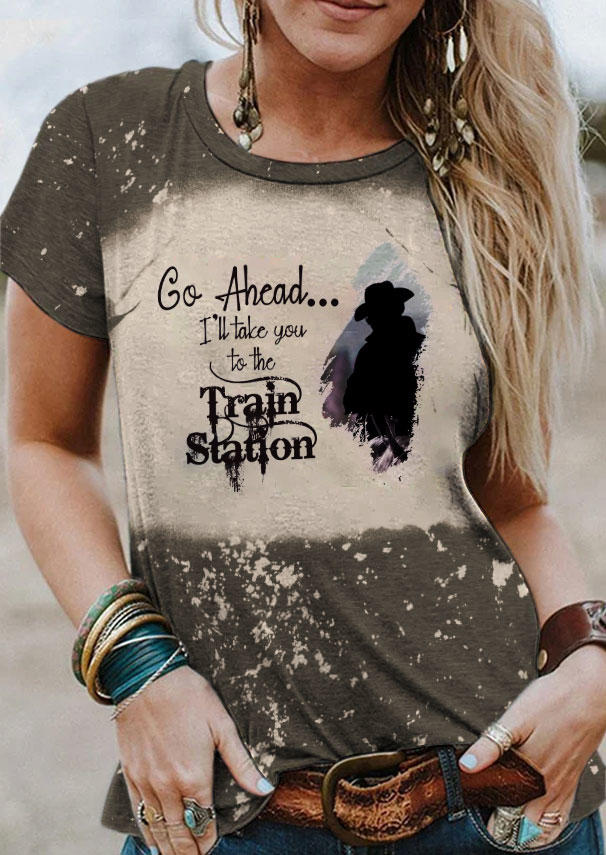Go Ahead I'll Take You To The Train Station T-Shirt Tee