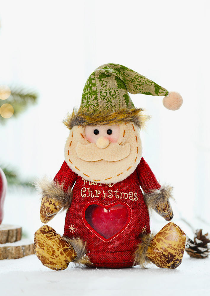 

Merry Christmas Santa Claus Snowman Apple Bag, Red, SCM009408
