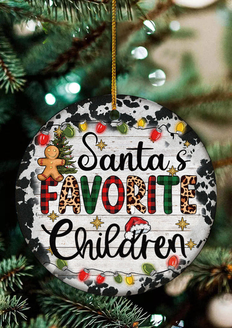 

Christmas Santa's Favorite Children Hanging Ornament, Multicolor, SCM009208