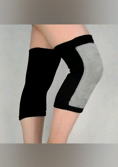 

2Pcs Winter Color Block Warm Brace Knee, Black, SCM008827