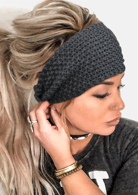 Bowknot Knitted Sports Wide Headband