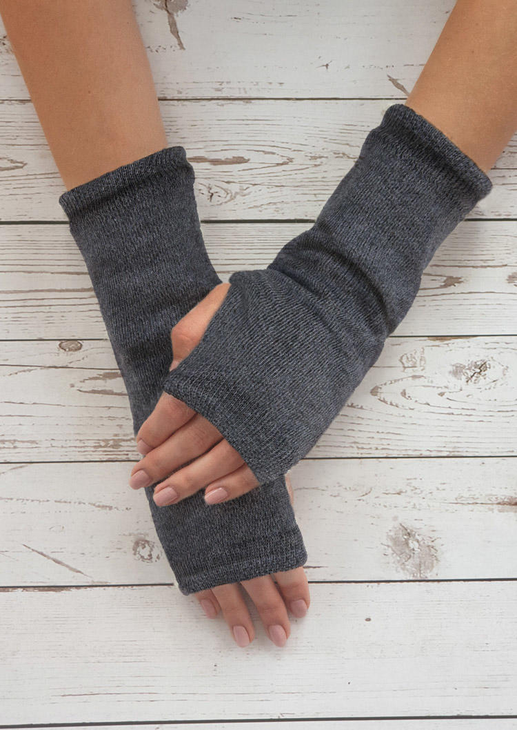 Winter Soft Warm Thumbhole Fingerless Gloves