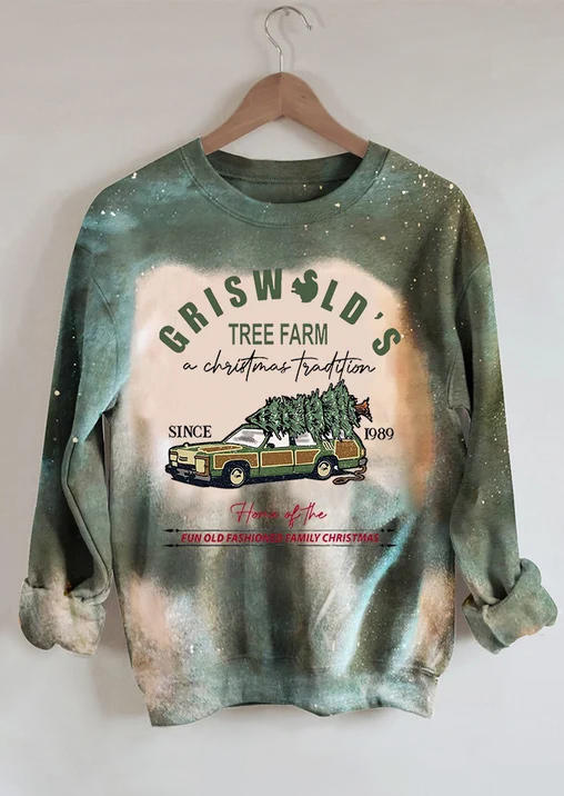 

Griswold's Tree Farm A Christmas Tradition Sweatshirt - Green, SCM009366