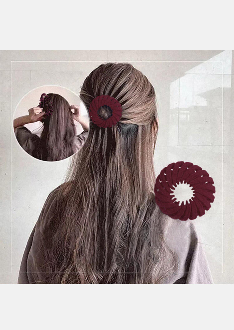 

Simple Lazy Hollow Out Plate Hairpin, Red, SCM009724