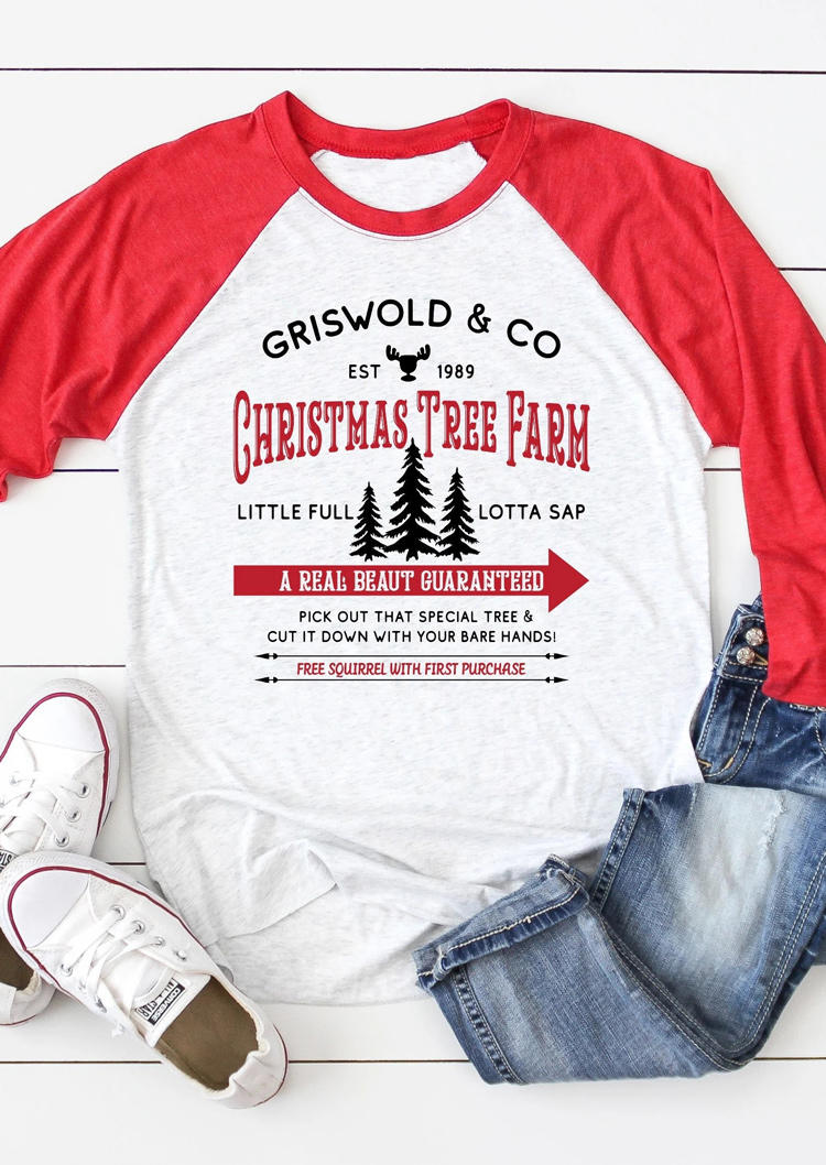 

Christmas Tree Farm T-Shirt Tee - Watermelon Red, SCM010088