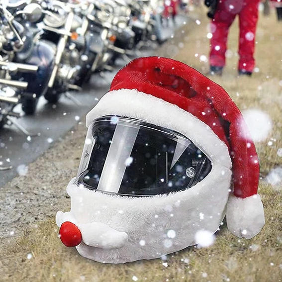 Christmas Motorcycle Helmet Hat