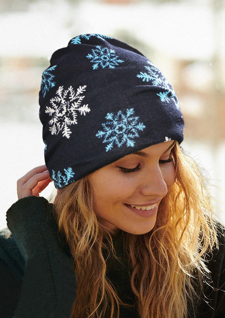 

Christmas Snowflake Warm Hat, Blue, SCM010209