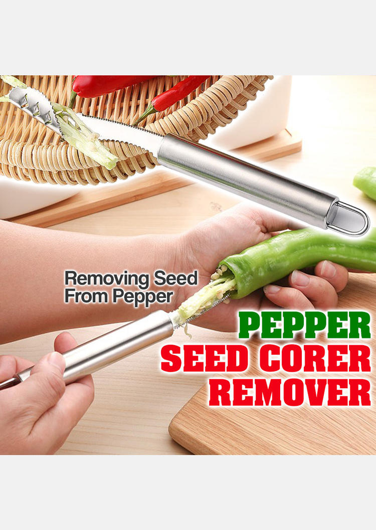 Multi-Purpose Stainless Steel Peppers Seed Remover Tool