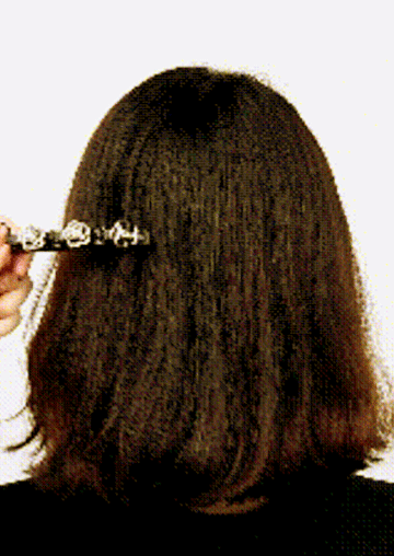 Rhinestone Floral Twist Braided Hair Double Layer Hairpin Clip