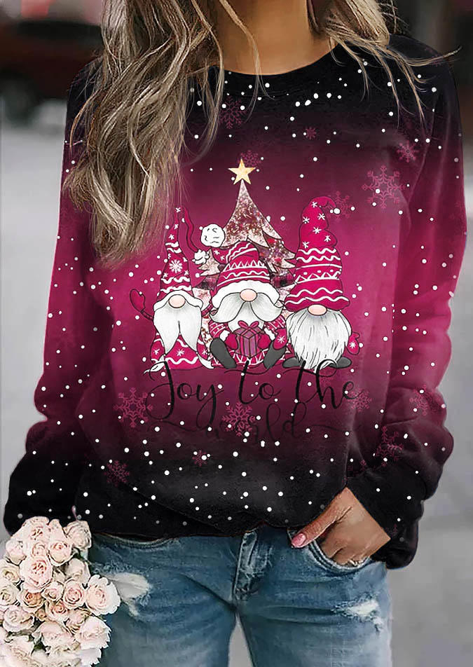 

Gnomies Joy To The World Pullover Sweatshirt, Multicolor, SCM010043