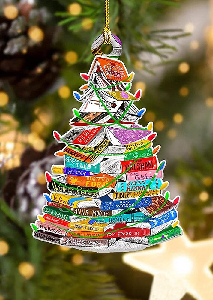 

Christmas Tree Lantern Book Hanging Ornament, Multicolor, SCM010062