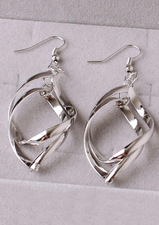 Irregular Geometric Alloy Earrings