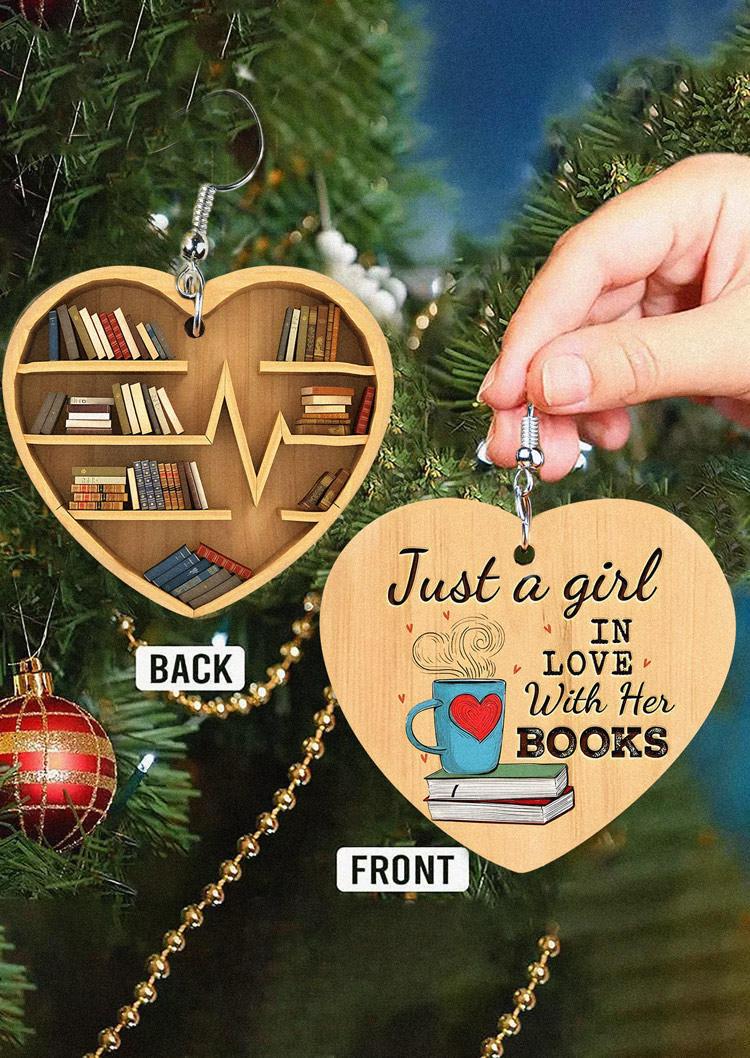 Just A Girl In Love With Her Books Earrings