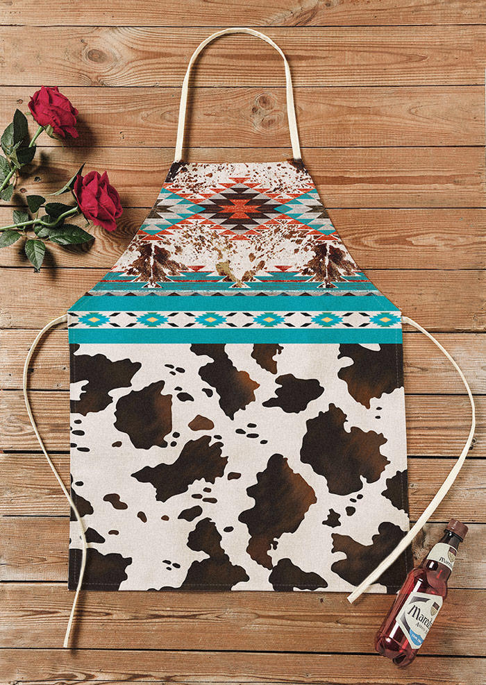 

Aztec Geometric Cow Antifouling Apron, Multicolor, SCM010916