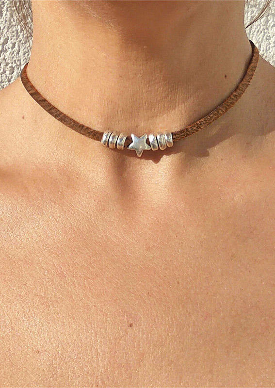 

Beading PU Leather Choker Necklace, Multicolor, SCM011019