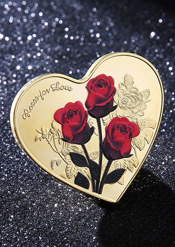 Valentine Roses For You Heart Ornament