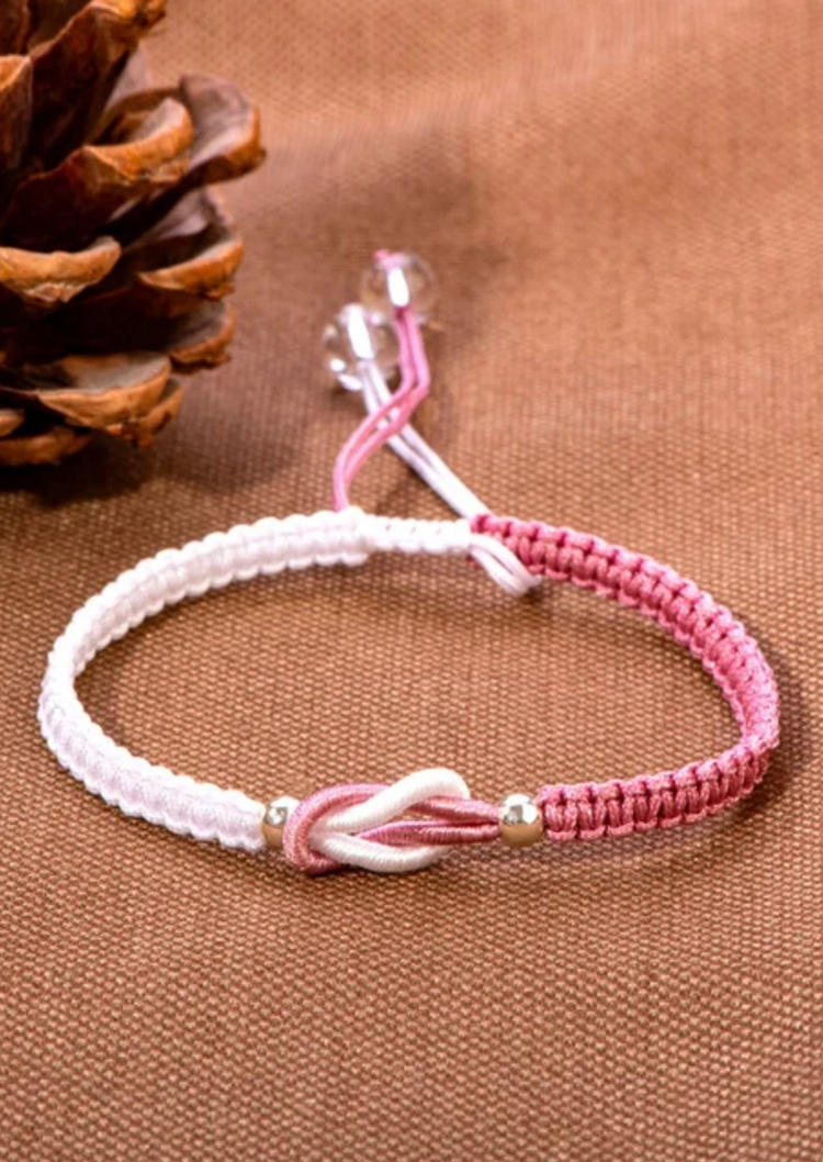 Valentine Forever Linked Together Handmade Braided Bracelet