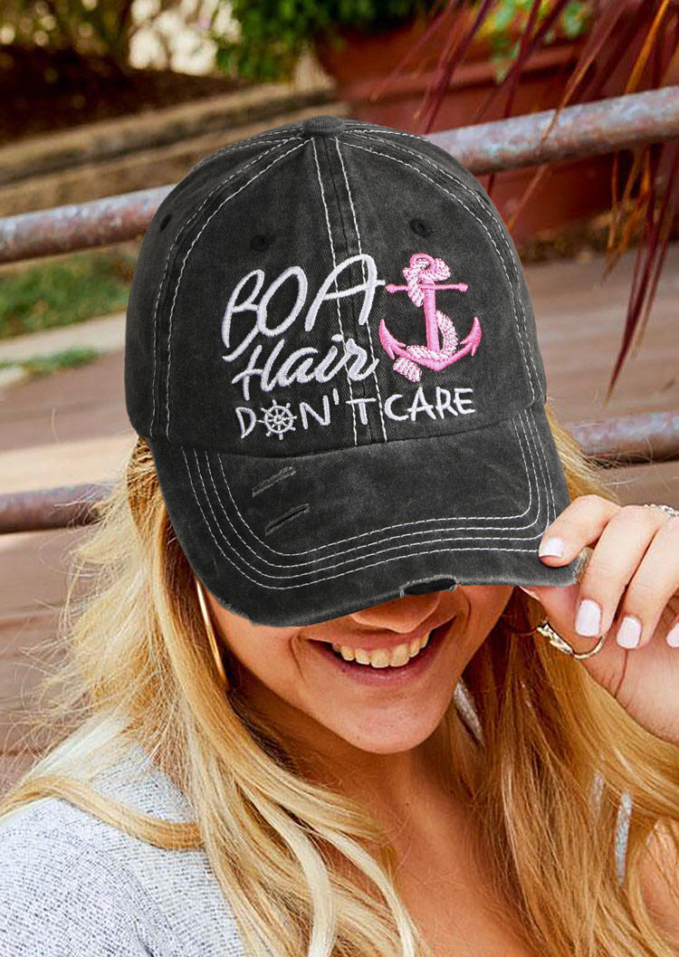 Boat Hair Don't Care Baseball Cap