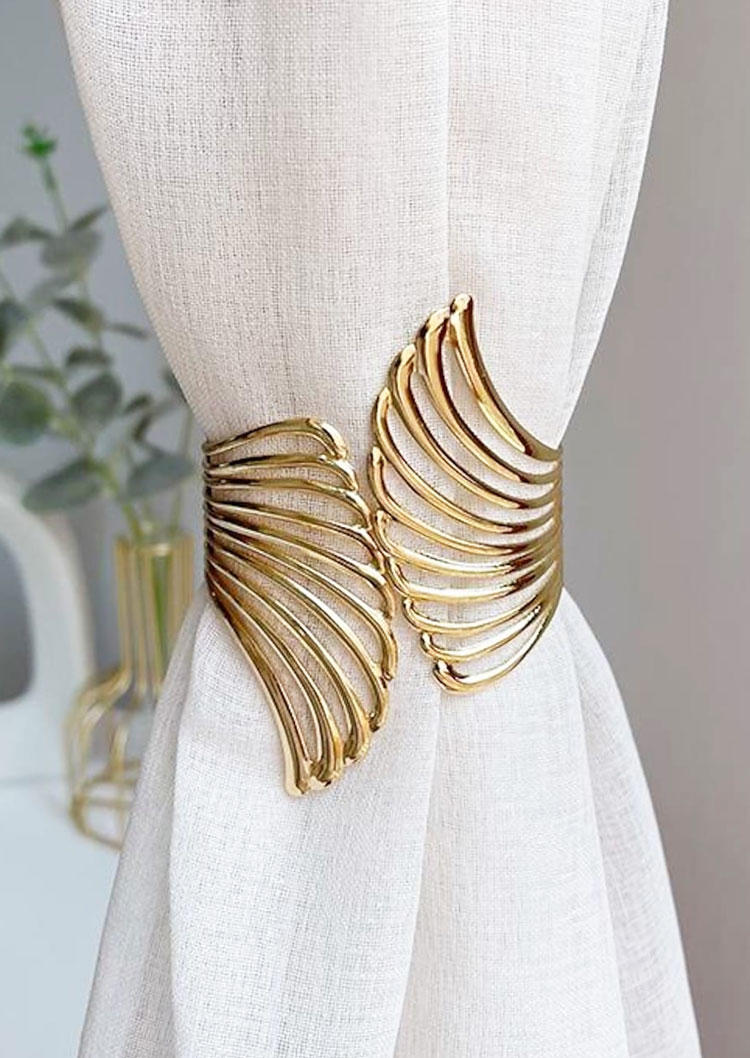 

Angel Wing Hollow Out Curtain Decorative Ornament, Gold, SCM011883