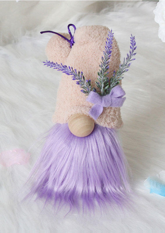 

Valentine Rose And Lavender Gnomies Faceless Doll Ornament, Purple, SCM011939
