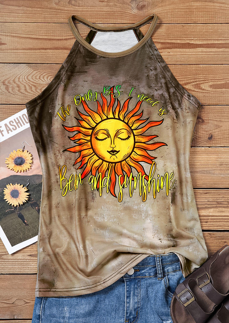 The Only B.S I Need Is Beer And Sunshine Tank