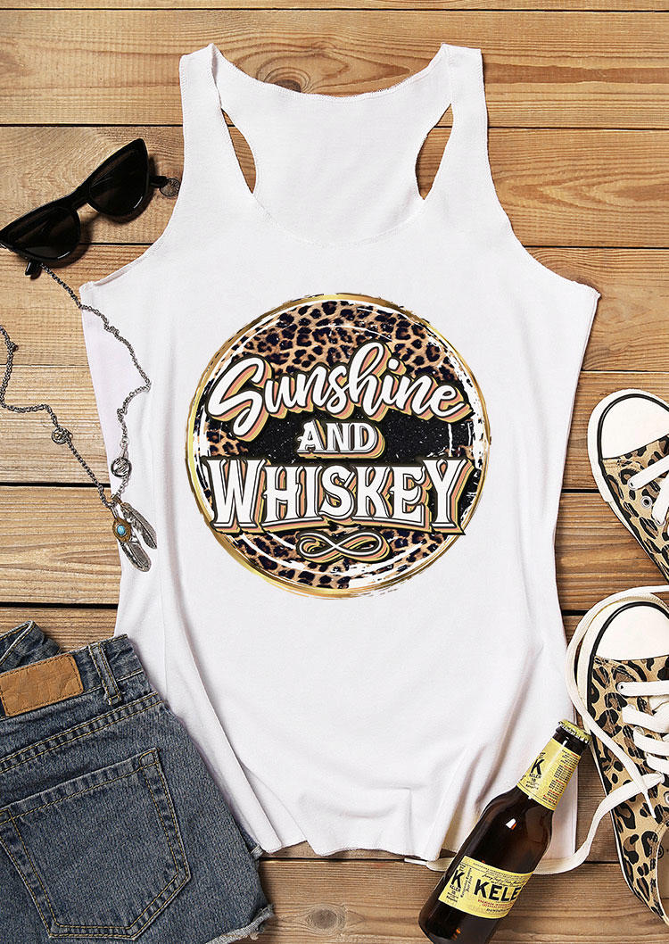 

Sunshine And Whiskey Racerback Tank - White, SCM011191