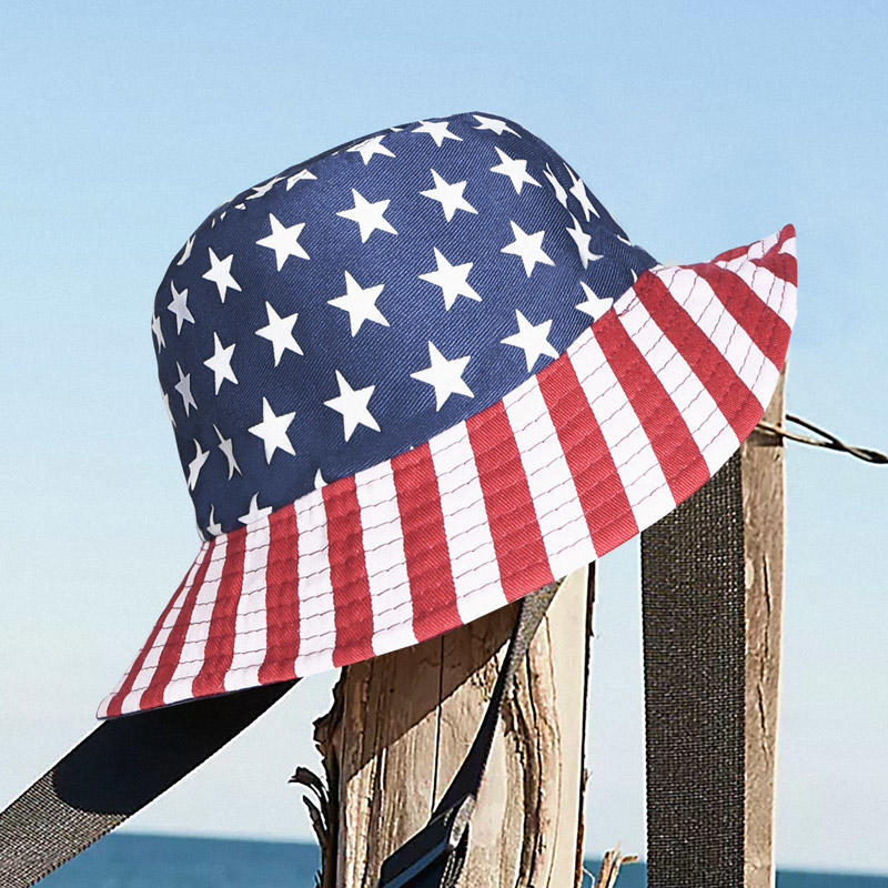 American Flag Fisherman Hat