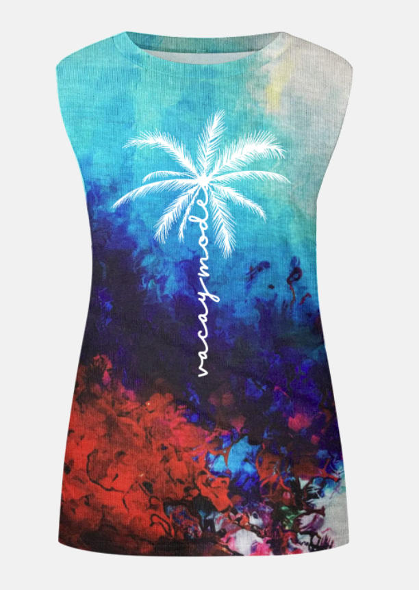 Vacay Mode Coconut Tree Tank