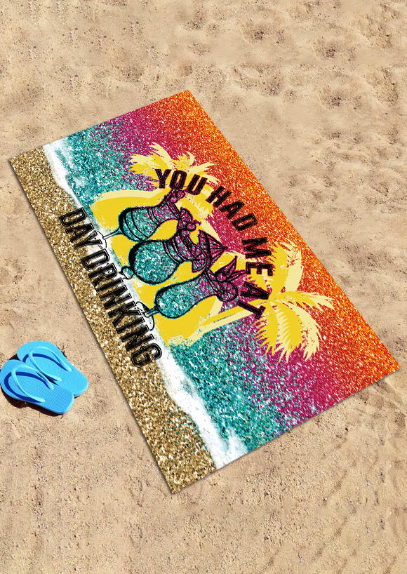 

You Had Me At Day Drinking Glitter Blanket, Multicolor, SCM013240