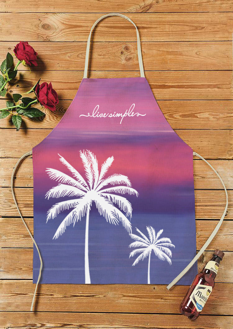 

Live Simple Coconut Tree Coconut Antifouling Apron, Multicolor, SCM013246