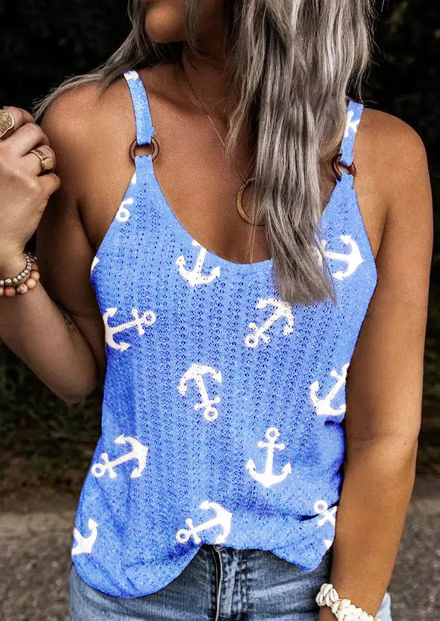 

Anchor Waffle Casual Camisole, Multicolor, SCM013704