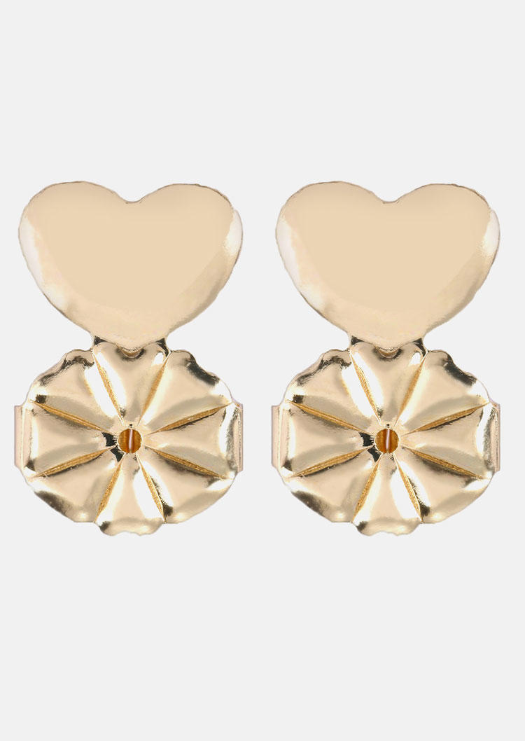 

Love Heart Earring Lifters, Gold, SCM013510