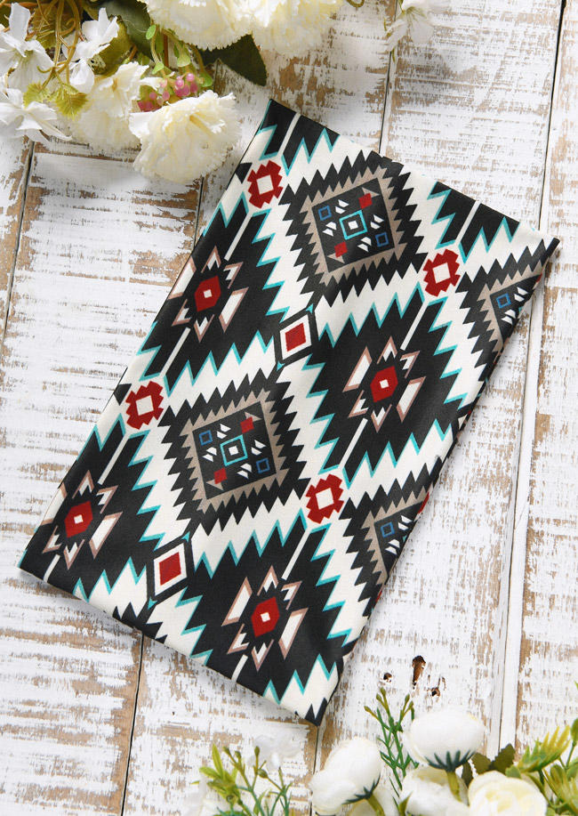 

Aztec Geometric Sport Wide Headband, Multicolor, SCM010730