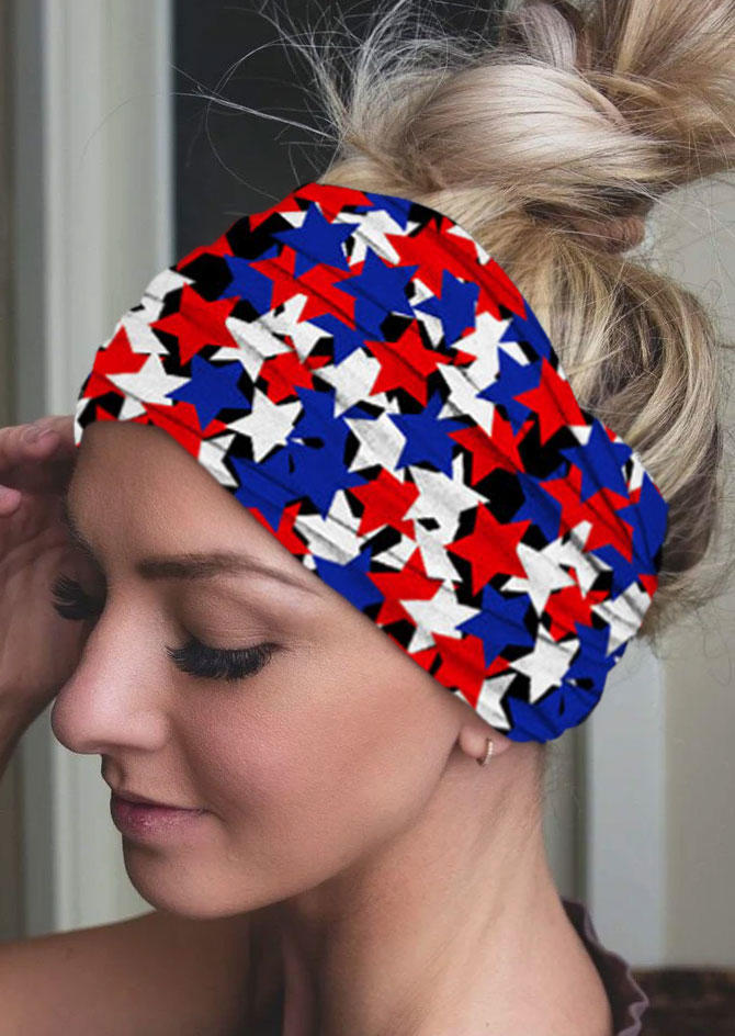 

Star Yoga Wide Headband, Multicolor, SCM012867