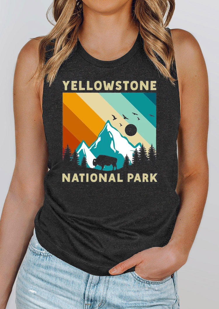 

National Park O-Neck Tank - Dark Grey, Gray, SCM014105