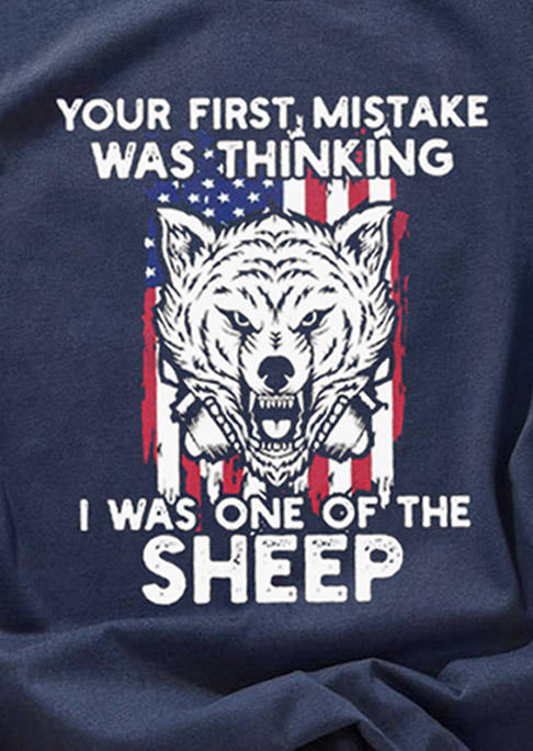 Your First Mistake Was Thinking I Was One Of The Sheep Tank - Navy Blue
