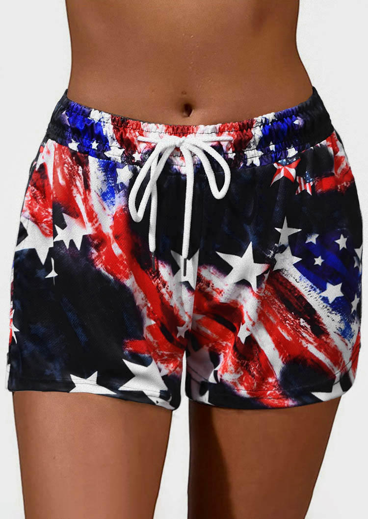 

American Flag Pocket Shorts, Multicolor, SCM014348