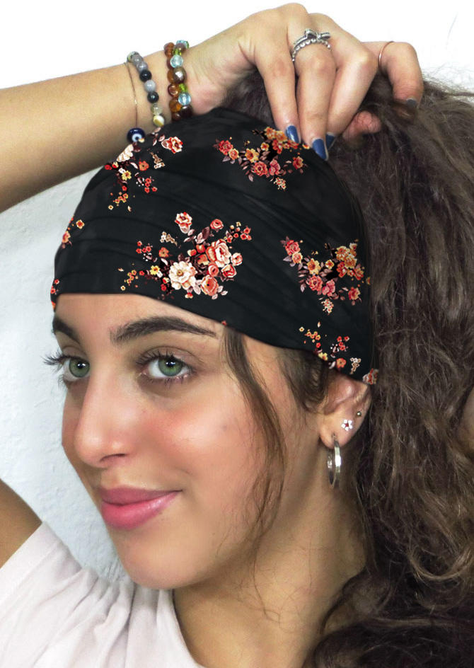 

Ditsy Floral Sports Wide Headband, Multicolor, SCM014442