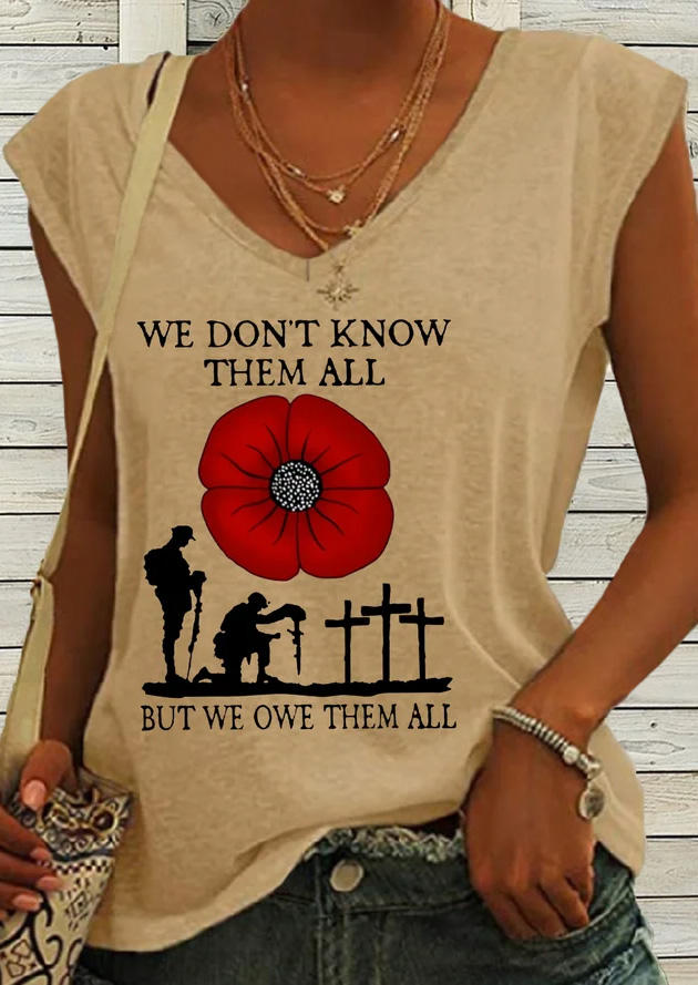 We Don't Know Them All But We Owe Them All T-Shirt Tee