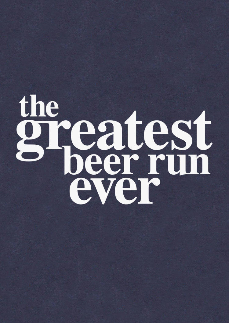 The Greatest Beer Run Ever Tank - Navy Blue
