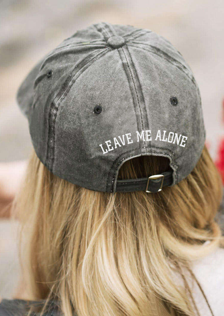 

Leave Me Alone Baseball Cap - Coffee, Brown, SCM014864