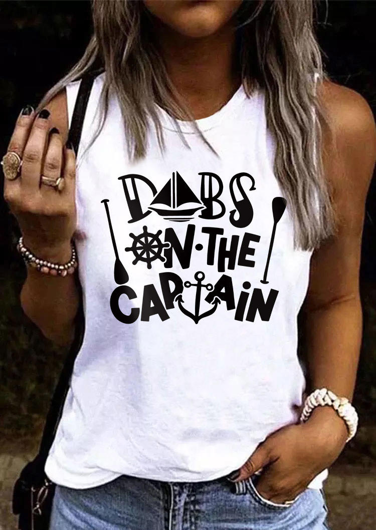 

Dibs On The Captain Anchor Tank - White, SCM015389