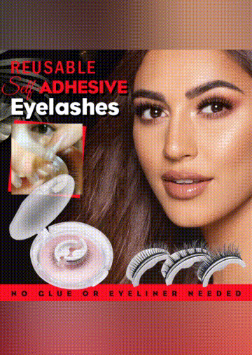 

Reusable False Eyelashes, Black, SCM015306