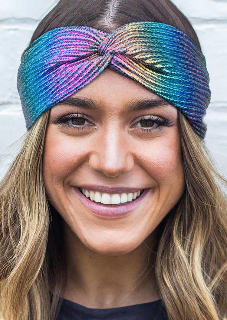 

Gradient Twist Yoga Wide Headband, Purple, SCM014809