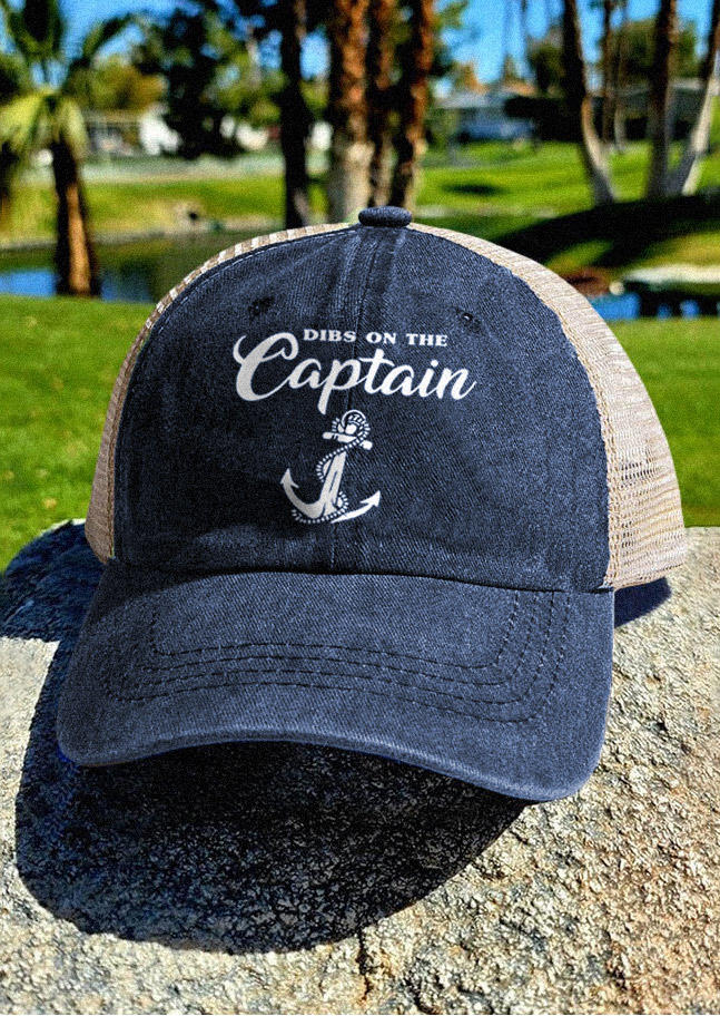 

Dibs On The Captain Anchor Baseball Cap - Navy Blue, SCM015585